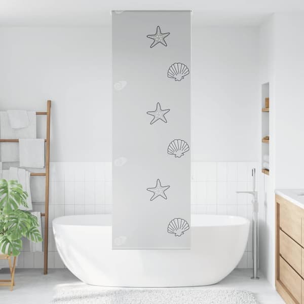 Rullgardin för dusch 80x240 cm tyg bredd 76 cm
