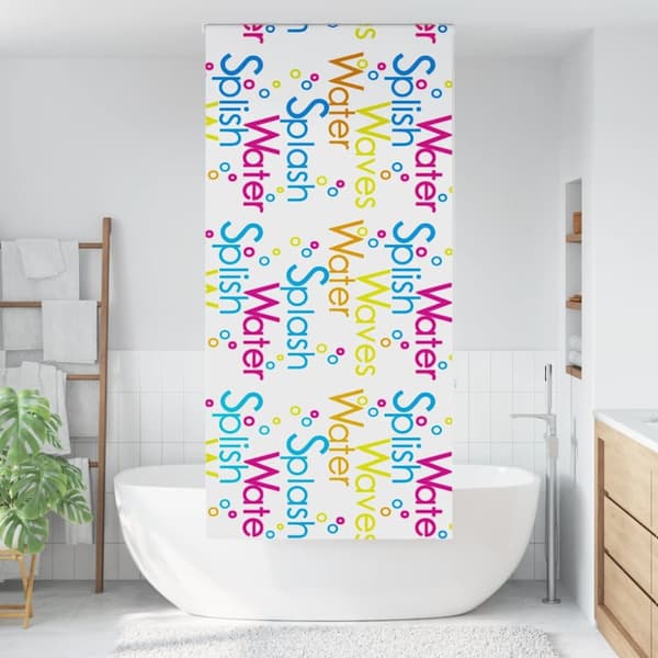 Rullgardin för dusch 100x240 cm tyg bredd 96 cm