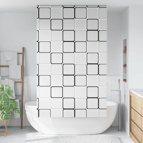Rullgardin för dusch 120x240 cm tyg bredd 116 cm