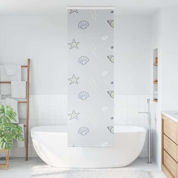 Duschrullgardin med kassett 80x240 cm tyg bredd 76 cm