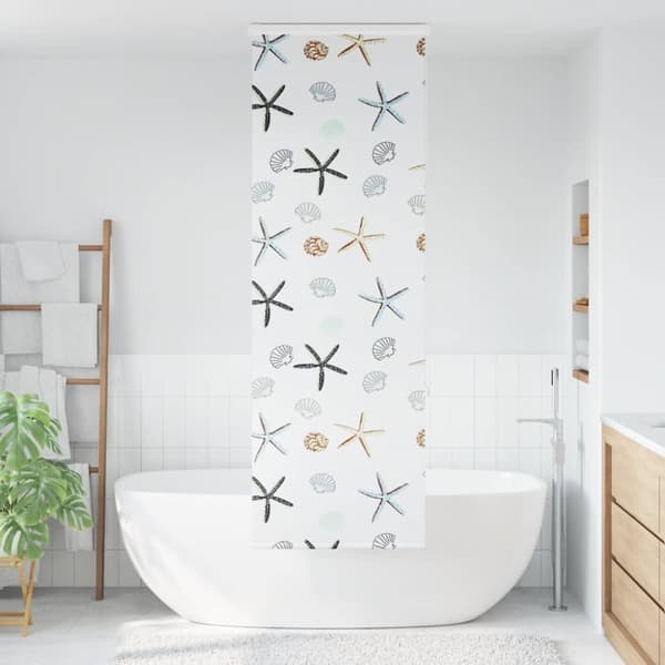 Duschrullgardin med kassett 60x240 cm tyg bredd 56 cm