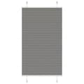 Miniatyrbild 1 av 2: Plisserad persienn antracit 70x150cm tyg bredd 69,4cm polyester