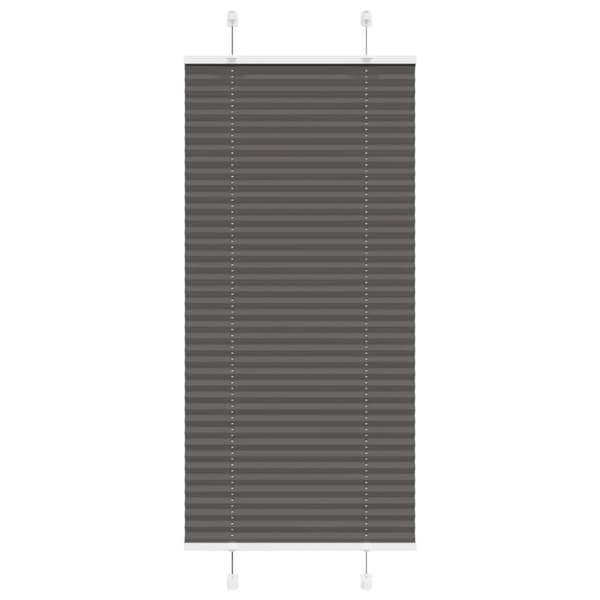 Plisserad persienn svart 55x100cm tyg bredd 54,4cm polyester