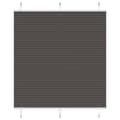 Miniatyrbild 1 av 2: Plisserad persienn svart 115x100 cm tyg bredd 114,4cm polyester