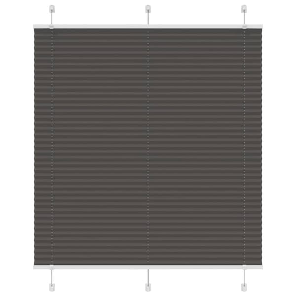Plisserad persienn svart 115x100 cm tyg bredd 114,4cm polyester