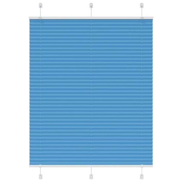 Plisserad persienn blå 105x150 cm tyg bredd 104,4cm polyester