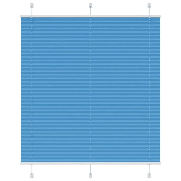 Plisserad persienn blå 120x100 cm tyg bredd 119,4cm polyester