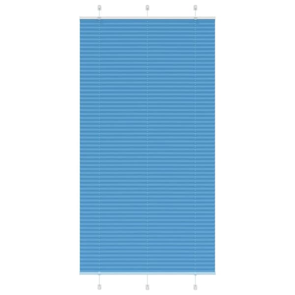 Plisserad persienn blå 110x200 cm tyg bredd 109,4cm polyester
