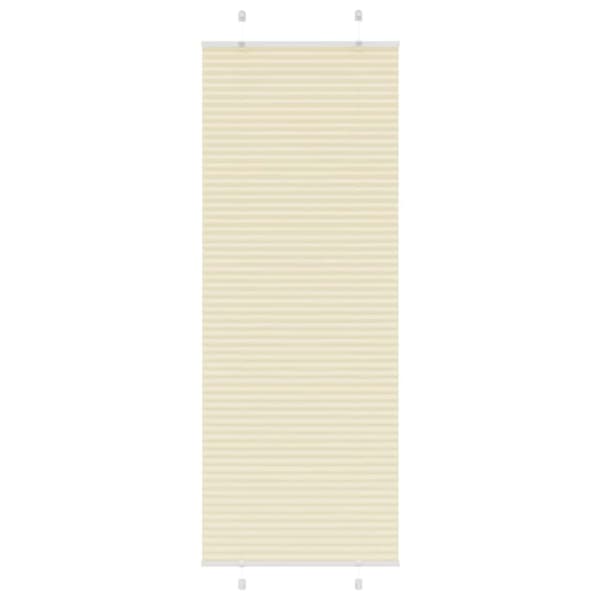 Plisserad persienn cremefärgad 80x200 cm tyg bredd 79,4 cm