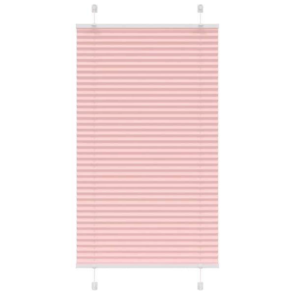 Plisserad persienn rosa 75x100 cm tyg bredd 74,4 cm polyester