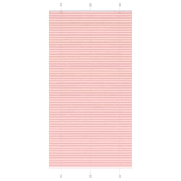 Plisserad persienn rosa 105x200 cm tyg bredd 104,4cm polyester
