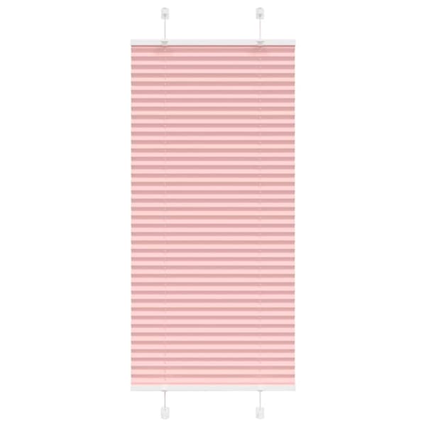 Plisserad persienn rosa 65x100cm tyg bredd 64,4cm polyester