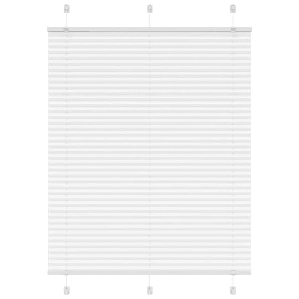 Plisserad persienn vit 105x150 cm tyg bredd 104,4cm polyester