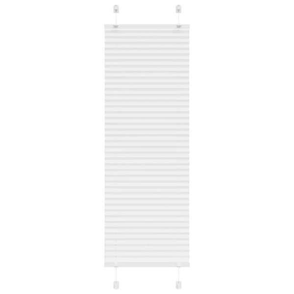 Plisserad persienn vit 50x150cm tyg bredd 49,4cm polyester