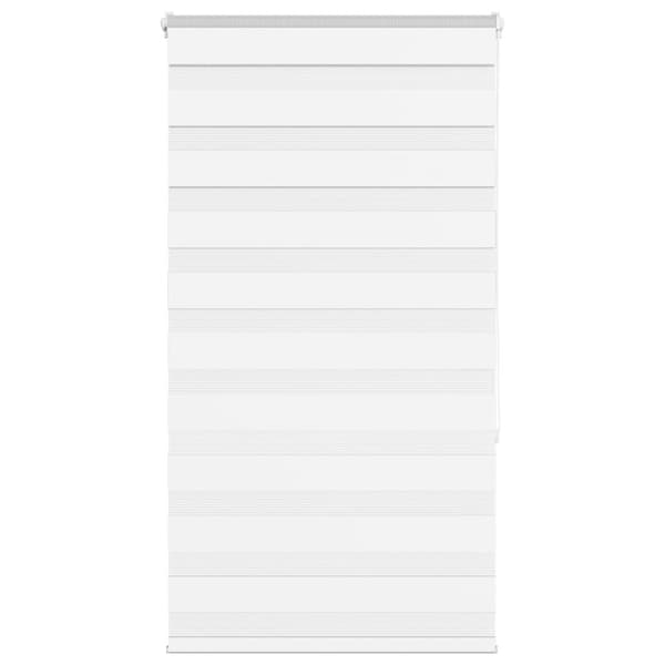 Rullgardin zebra vit 85x150 cm tyg bredd 80,9 cm polyester