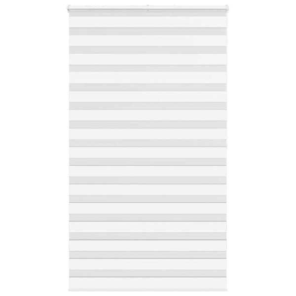 Rullgardin zebra vit 125x200 cm tyg bredd 120,9 cm polyester