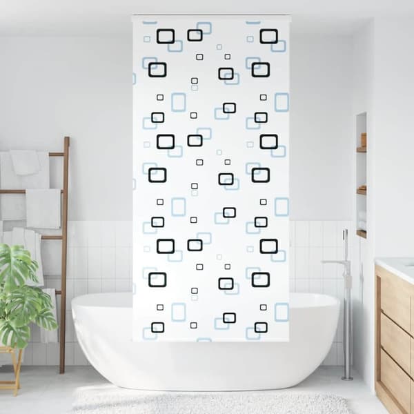 Duschrullgardin med kassett 110x240 cm tyg bredd 106 cm
