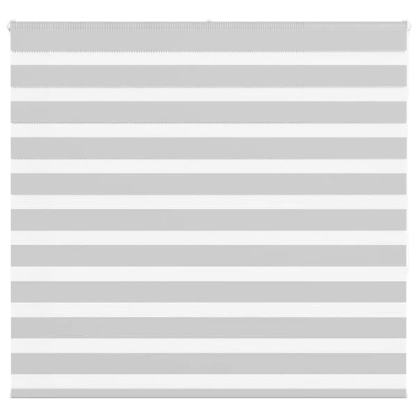Rullgardin zebra ljusgrå 155x150 cm tyg bredd 150,9cm polyester