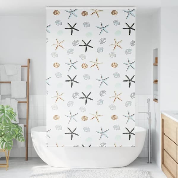 Duschrullgardin med kassett 120x240 cm tyg bredd 116 cm