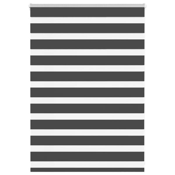 Rullgardin zebra svart 95x100 cm tyg bredd 90,9 cm polyester