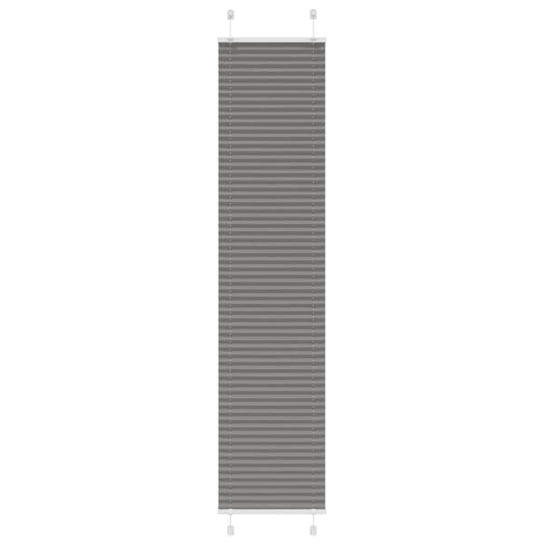 Plisserad persienn antracit 45x200cm tyg bredd 44,4cm polyester