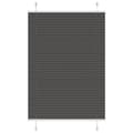 Miniatyrbild 1 av 2: Plisserad persienn svart 95x100 cm tyg bredd 94,4 cm polyester