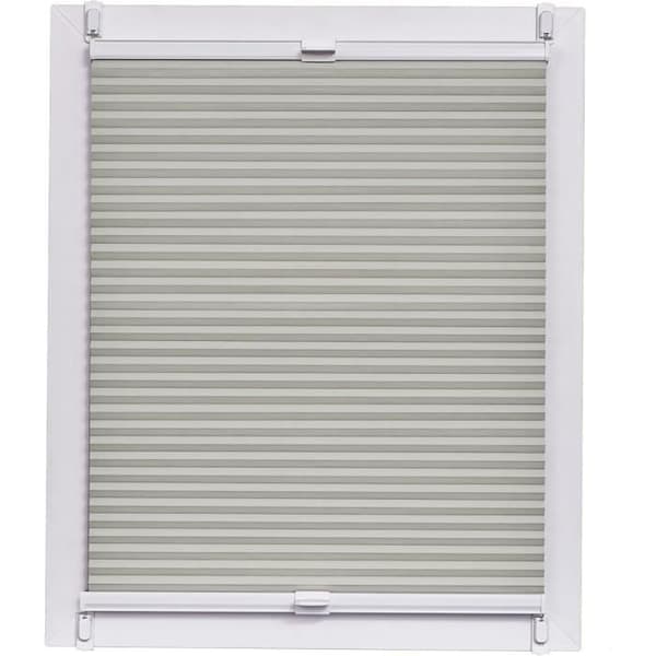 Sunl INES Store plissé bikake tillverkad i Tyskland, dagsljus, Wohn-Guide Klemmfix vit skena, 135 x 150, plast, Gr