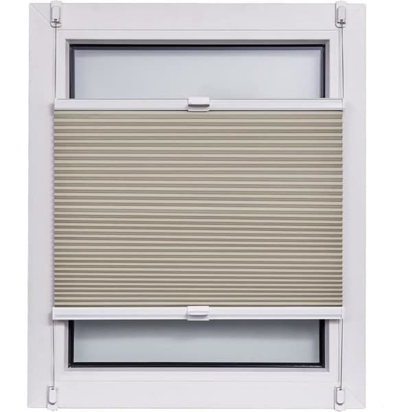 Butiks plissé i bikake design, blackout Klemmfix crème 140 x 2,3 x 150 cm Sunlines