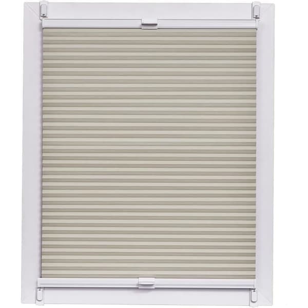 Butiks plissé i bikake design, blackout Klemmfix crème 140 x 2,3 x 150 cm Sunlines