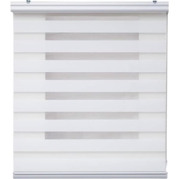Rullgardin för dag och natt för fönster och dörrar Vit 140 x 250 cm Estores Basic