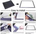 Pikkukuva 3 / 10: OBOSOE Windows Screen ja Screen Door, Lasikuitu Screen Mesh- Liukunäytön ovi Korjaus Patio ja Windows, Mesh hyttysnäytön ikkuna