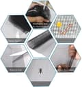 Pikkukuva 2 / 10: OBOSOE Windows Screen ja Screen Door, Lasikuitu Screen Mesh- Liukunäytön ovi Korjaus Patio ja Windows, Mesh hyttysnäytön ikkuna