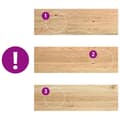 Miniatyrbilde 7 av 10: vidaXL Vinduskarmer 2 stk ubehandlet 80x30x2 cm heltre eik