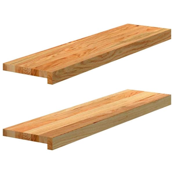 vidaXL ikkunalaudat 2 kpl vaaleanruskea 80x20x2 cm massiivipuutammea