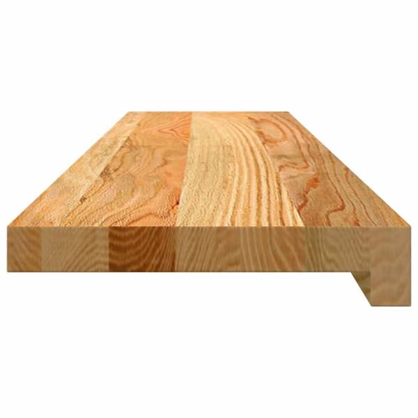 vidaXL vindueskarme 2 stk lysebrun 90x20x2 cm massivt egetræ