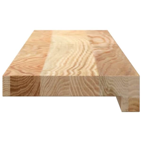 vidaXL vindueskarme 2 stk ubehandlet 70x15x2 cm massivt egetræ