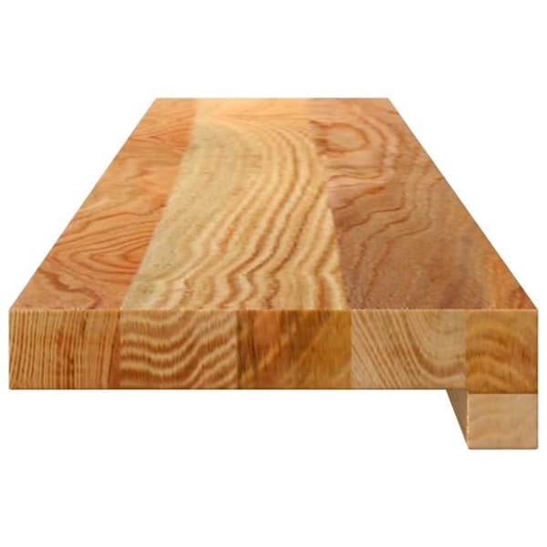 vidaXL Vinduskarmer 2 stk lysebrun 90x15x2 cm heltre eik