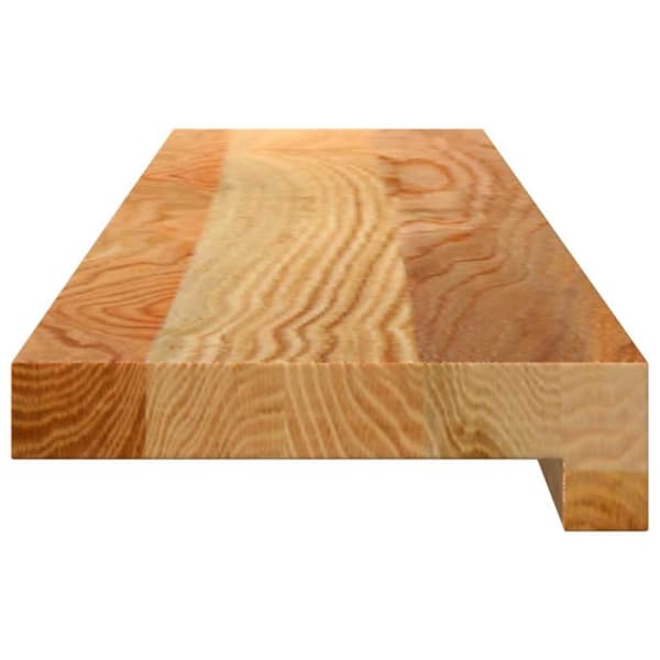 vidaXL vindueskarme 2 stk lysebrun 80x15x2 cm massivt egetræ