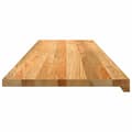 Miniatyrbilde 5 av 11: vidaXL Vinduskarmer 2 stk lysebrun 140x40x2 cm heltre eik