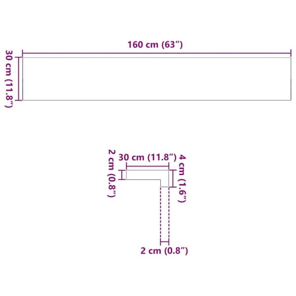 vidaXL Vinduskarmer 2 stk lysebrun 160x30x2 cm heltre eik