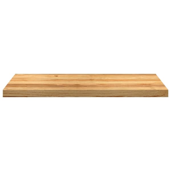vidaXL Fönsterbänkar 2 st ljusbrun 90x40x2 cm massiv ek