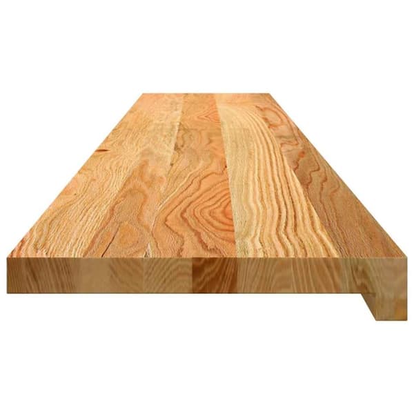 vidaXL vindueskarme 2 stk lysebrun 140x30x2 cm massivt egetræ