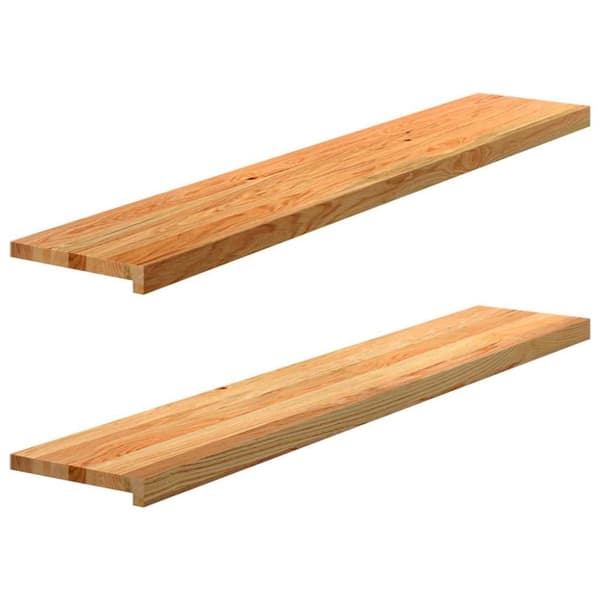 vidaXL vindueskarme 2 stk lysebrun 140x30x2 cm massivt egetræ