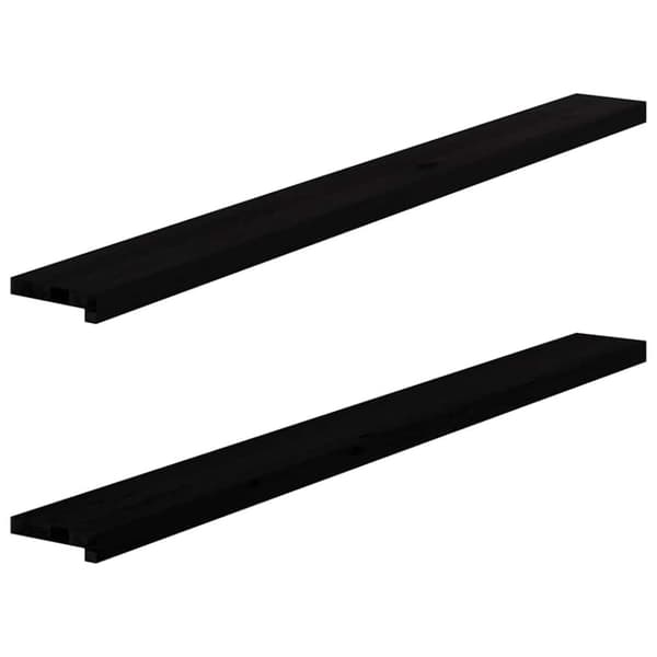 vidaXL ikkunalaudat 2 kpl tummanruskea 160x15x2 cm massiivipuutammea