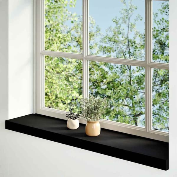 vidaXL Vinduskarmer 2 stk mørkebrun 70x20x2 cm heltre eik