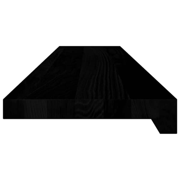 vidaXL Fönsterbänkar 2 st mörkbrun 100x20x2 cm massiv ek