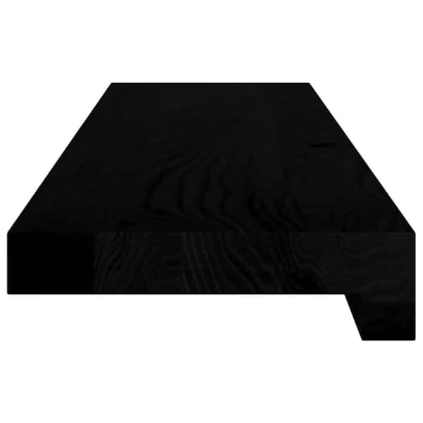 vidaXL Fönsterbänkar 2 st mörkbrun 80x15x2 cm massiv ek