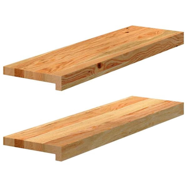Fönsterbänkar 2 st ljusbrun 70x20x2 cm massiv ek