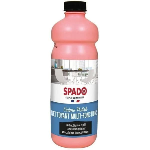 SPADO - Cream Polish cleaner - Rengör, avfettar och polerar - Anti-fläckar - Anti-dimma - Skyddar - 750 ML - Made in France