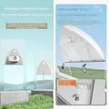 Miniatyrbild 4 av 4: Dubbel Sidig Magnetfönsterputs INN® 8-40mm 6 Hastigheter Automatisk Vattenutlopp Smidigare Fönsterputs Vit